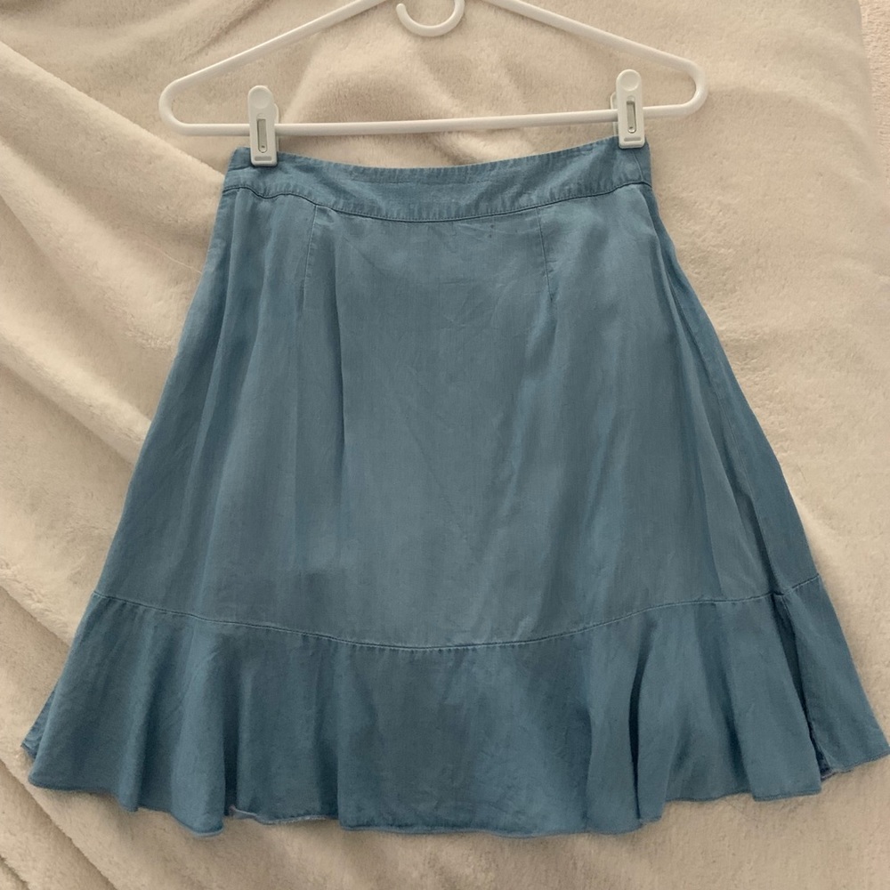 Bik Bok Floaty Chambray Skirt - Picture 2 of 4